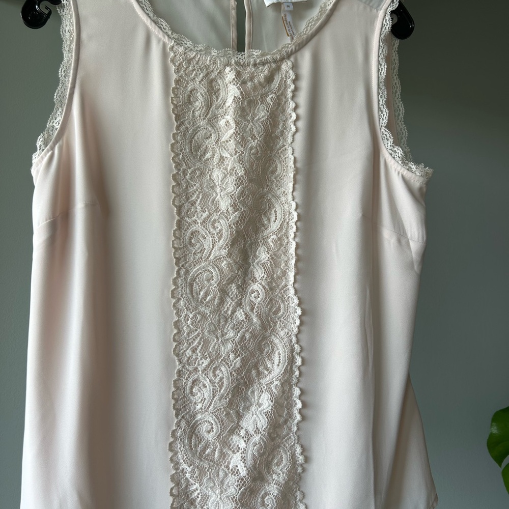 Laundry By Shelli Segal Cream Lace Women's Blouse